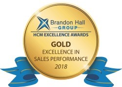 brandon hall group gold excellence in sales performance 2018 logo