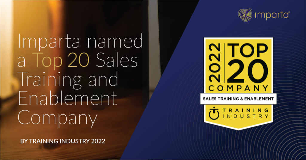 Imparta named a Top 20 Sales Training and Enablement Company